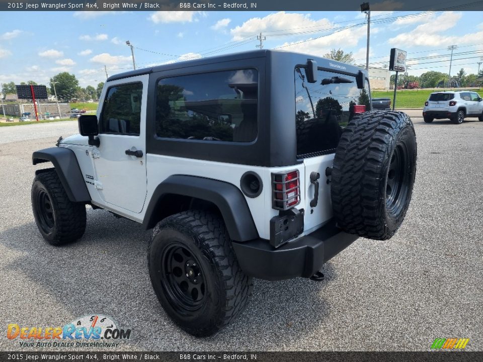 2015 Jeep Wrangler Sport 4x4 Bright White / Black Photo #2