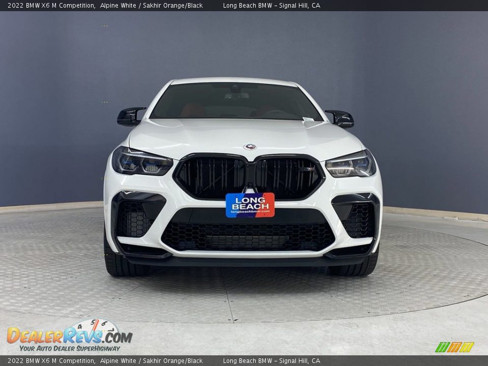 2022 BMW X6 M Competition Alpine White / Sakhir Orange/Black Photo #2