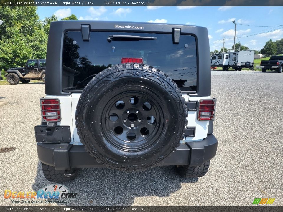 2015 Jeep Wrangler Sport 4x4 Bright White / Black Photo #3