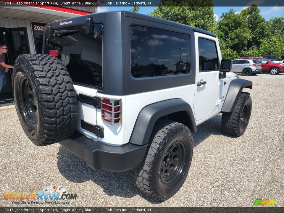 2015 Jeep Wrangler Sport 4x4 Bright White / Black Photo #4