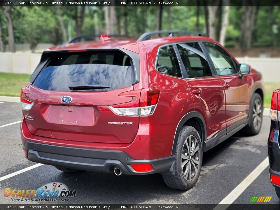 2020 Subaru Forester 2.5i Limited Crimson Red Pearl / Gray Photo #5