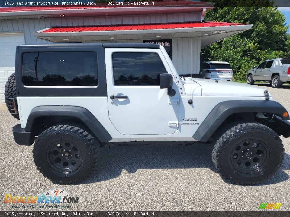 2015 Jeep Wrangler Sport 4x4 Bright White / Black Photo #5