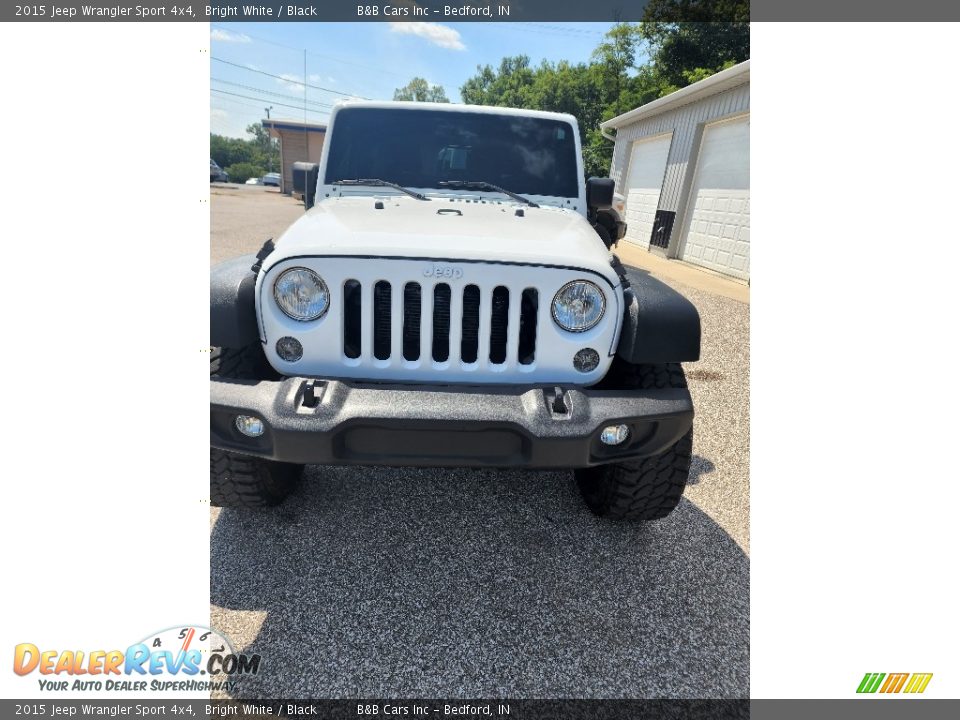 2015 Jeep Wrangler Sport 4x4 Bright White / Black Photo #7