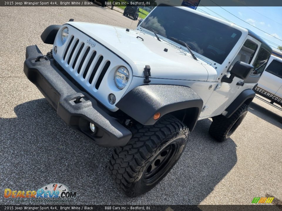 2015 Jeep Wrangler Sport 4x4 Bright White / Black Photo #8