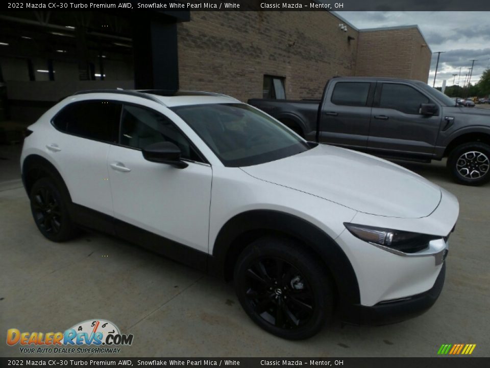 2022 Mazda CX-30 Turbo Premium AWD Snowflake White Pearl Mica / White Photo #1