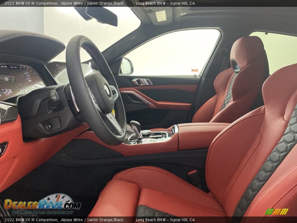 Sakhir Orange/Black Interior - 2022 BMW X6 M Competition Photo #13