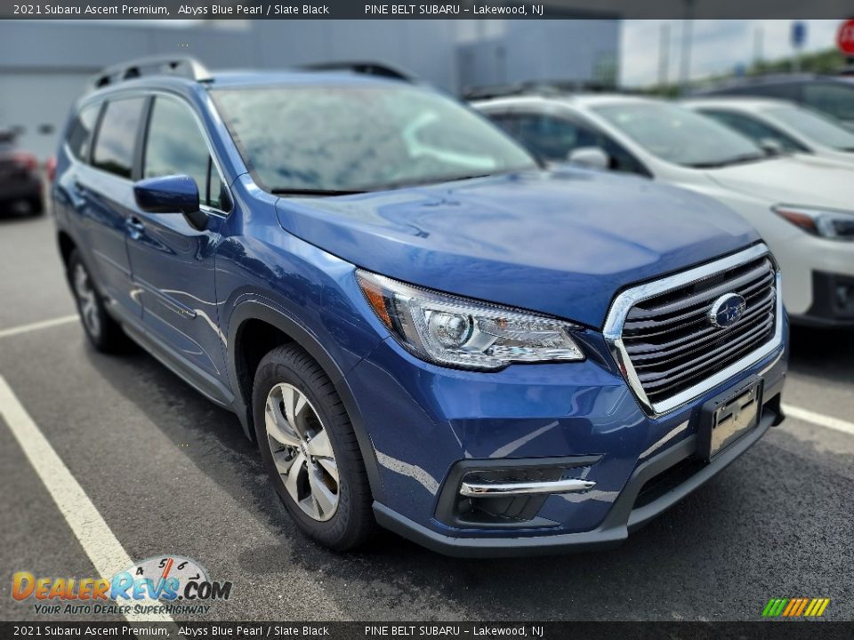 2021 Subaru Ascent Premium Abyss Blue Pearl / Slate Black Photo #2