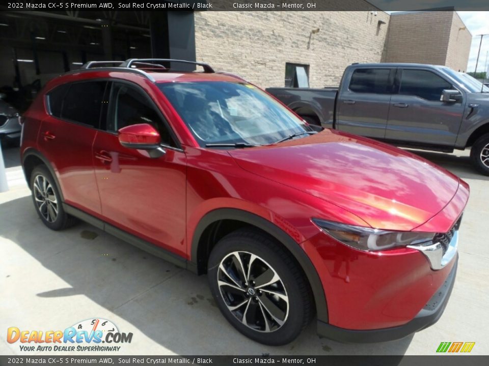 2022 Mazda CX-5 S Premium AWD Soul Red Crystal Metallic / Black Photo #1