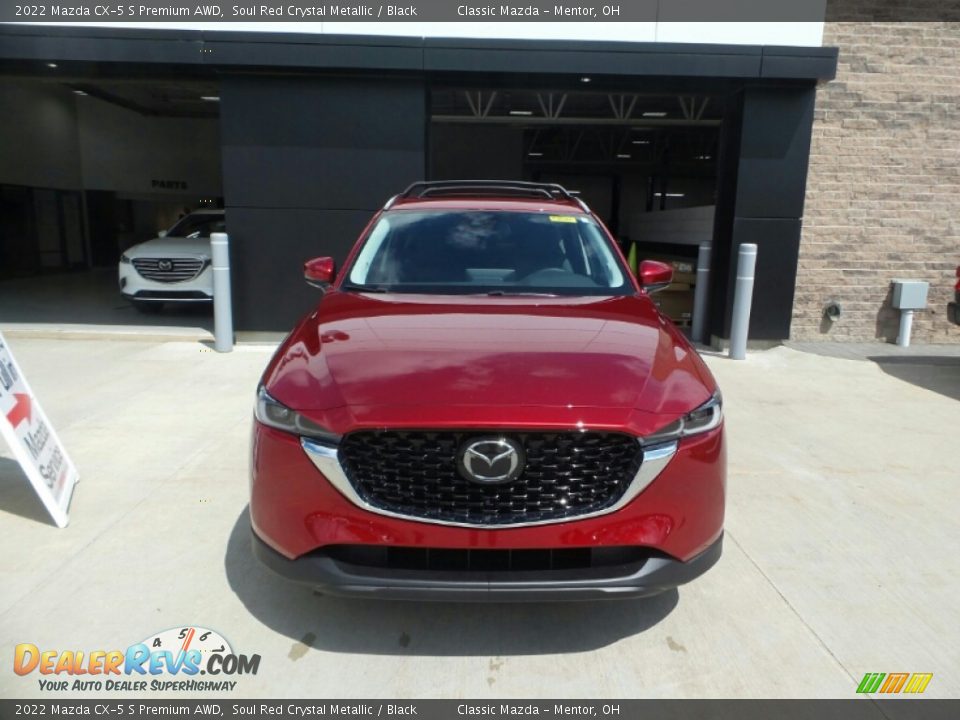 2022 Mazda CX-5 S Premium AWD Soul Red Crystal Metallic / Black Photo #2