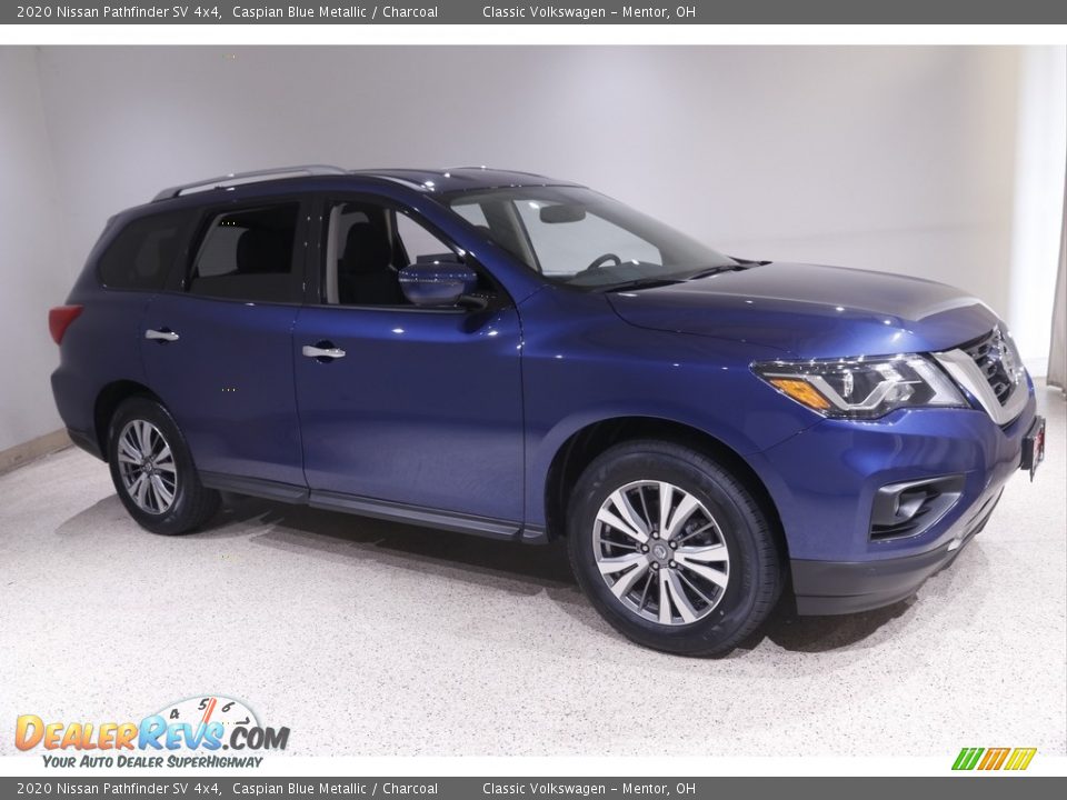 2020 Nissan Pathfinder SV 4x4 Caspian Blue Metallic / Charcoal Photo #1