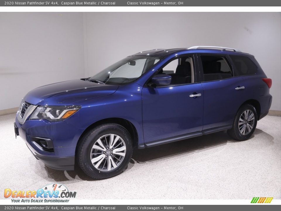 2020 Nissan Pathfinder SV 4x4 Caspian Blue Metallic / Charcoal Photo #3