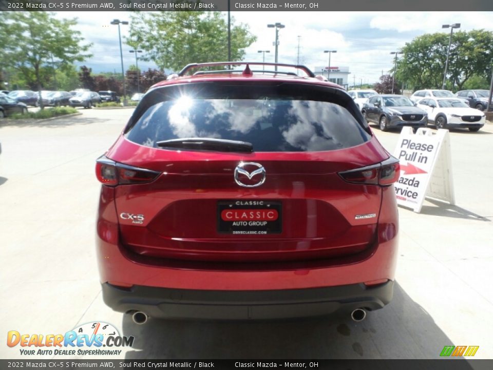 2022 Mazda CX-5 S Premium AWD Soul Red Crystal Metallic / Black Photo #5