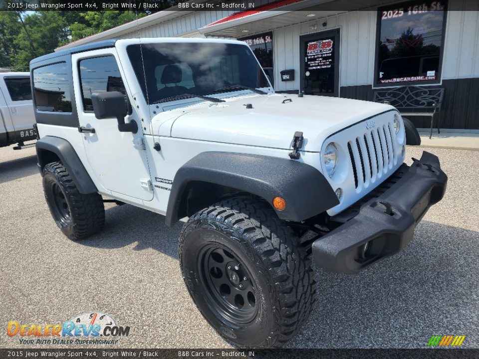 2015 Jeep Wrangler Sport 4x4 Bright White / Black Photo #21