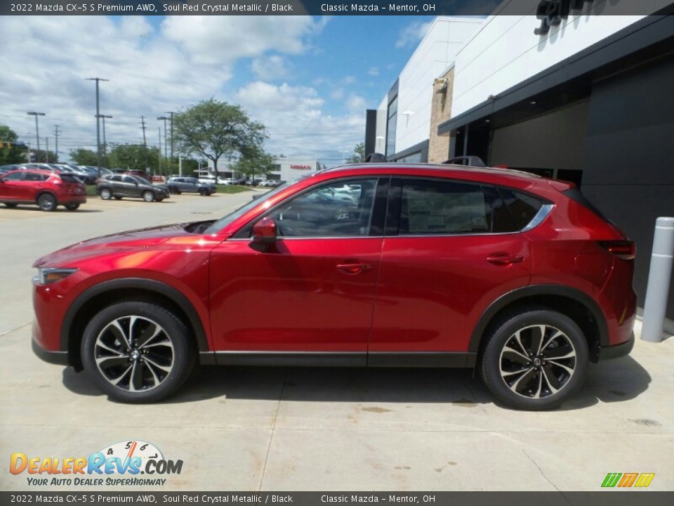 2022 Mazda CX-5 S Premium AWD Soul Red Crystal Metallic / Black Photo #6