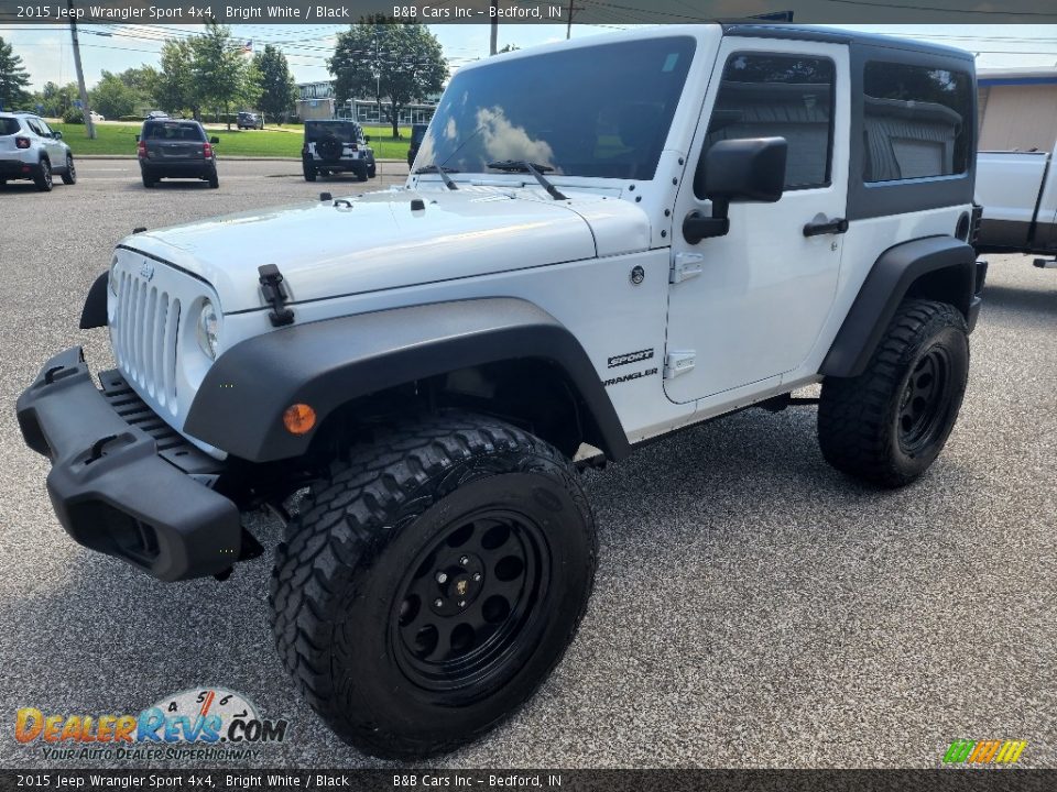 2015 Jeep Wrangler Sport 4x4 Bright White / Black Photo #22