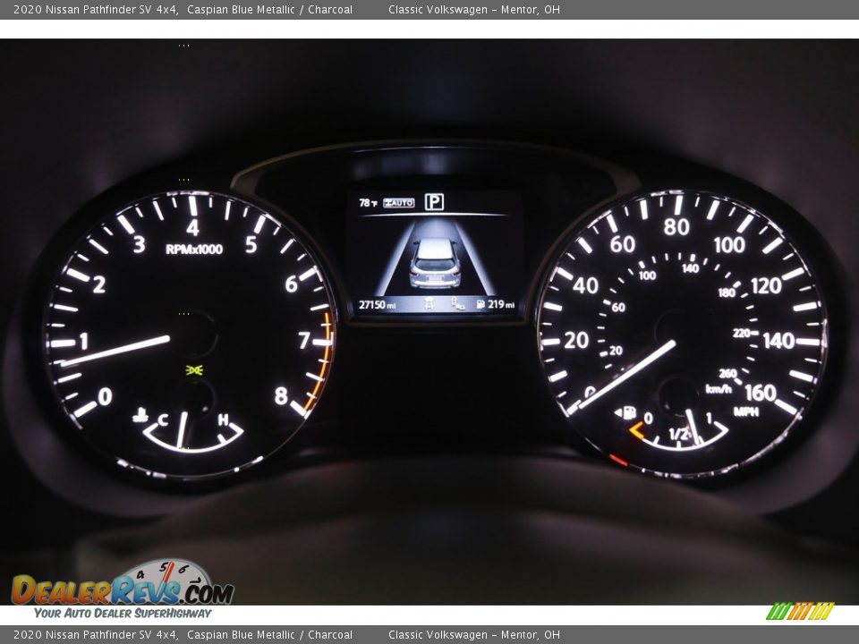 2020 Nissan Pathfinder SV 4x4 Caspian Blue Metallic / Charcoal Photo #8