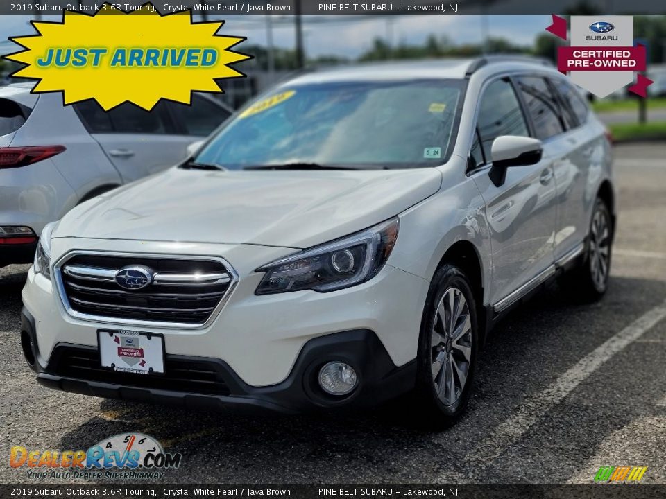 2019 Subaru Outback 3.6R Touring Crystal White Pearl / Java Brown Photo #1