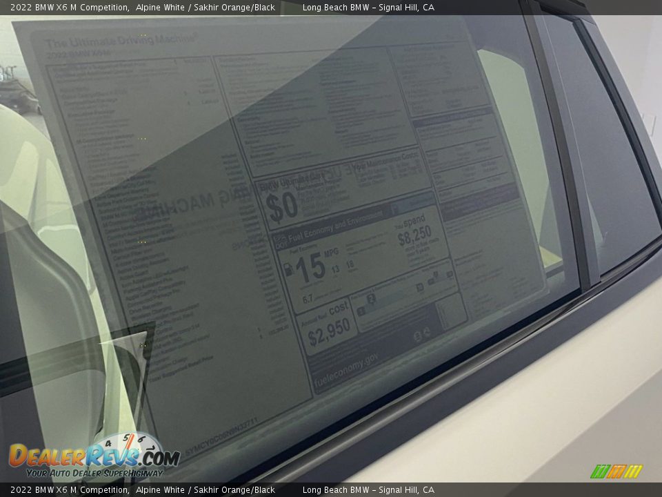 2022 BMW X6 M Competition Window Sticker Photo #25