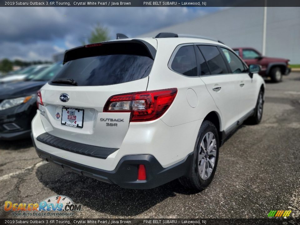 2019 Subaru Outback 3.6R Touring Crystal White Pearl / Java Brown Photo #7