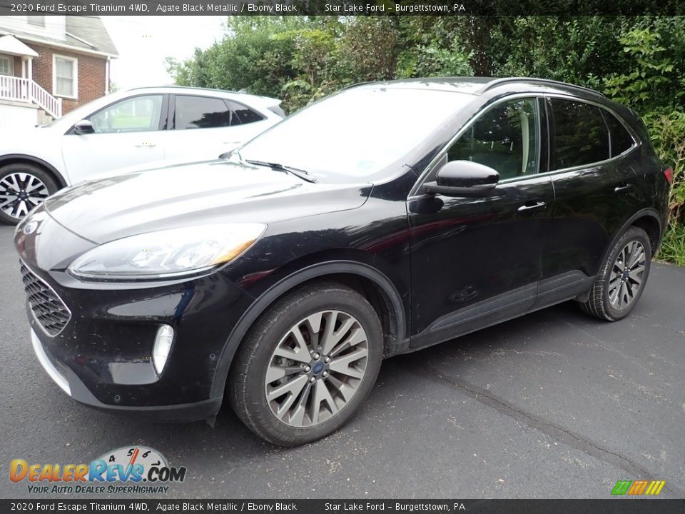 2020 Ford Escape Titanium 4WD Agate Black Metallic / Ebony Black Photo #1