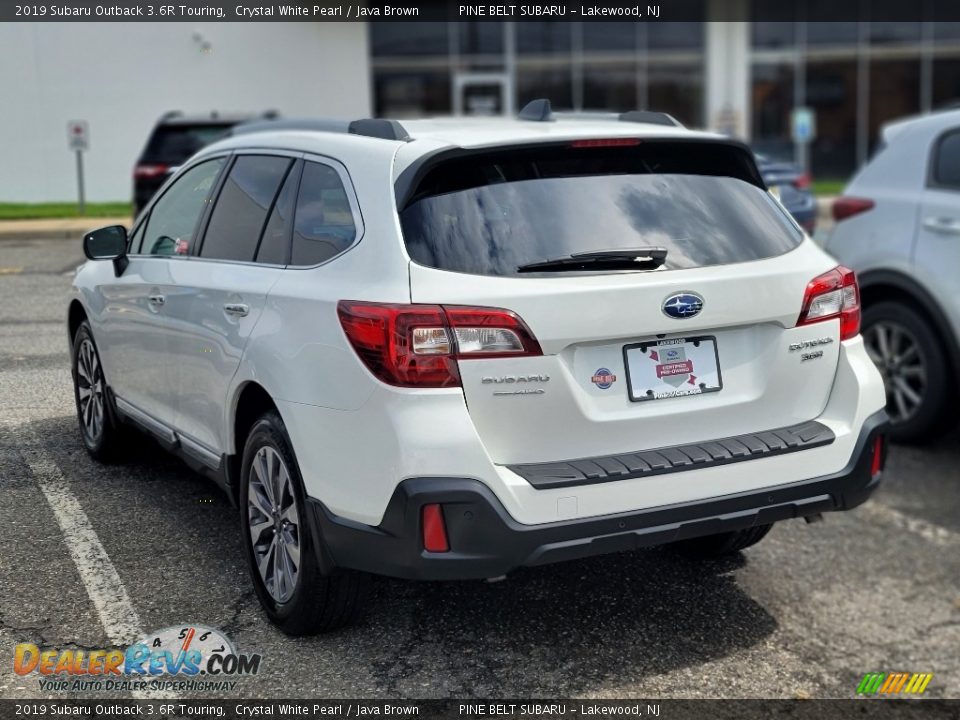 2019 Subaru Outback 3.6R Touring Crystal White Pearl / Java Brown Photo #9