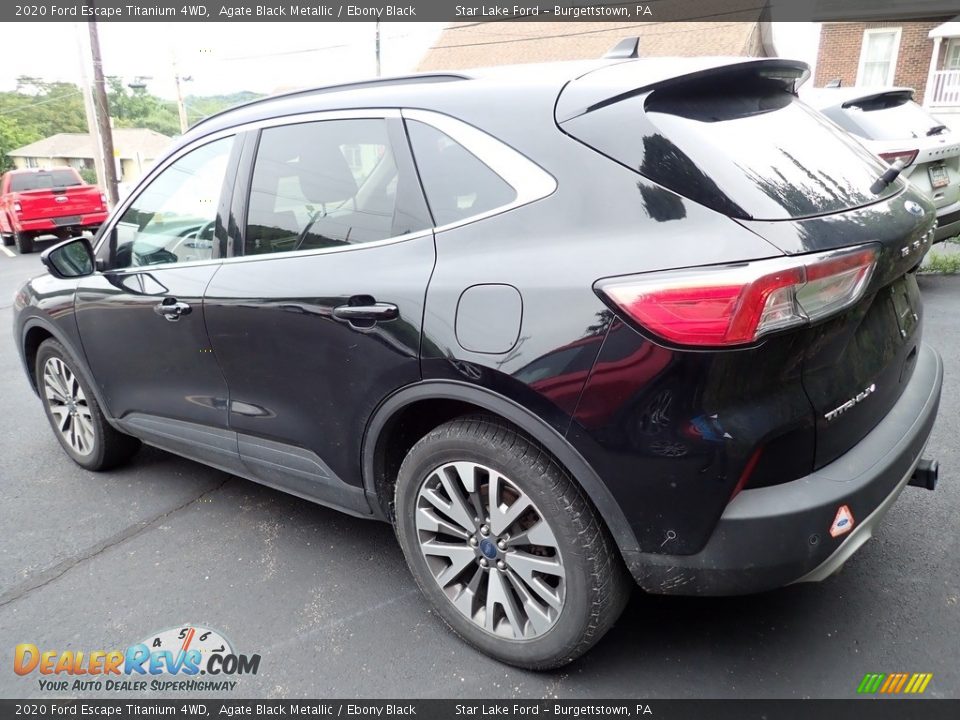 2020 Ford Escape Titanium 4WD Agate Black Metallic / Ebony Black Photo #2