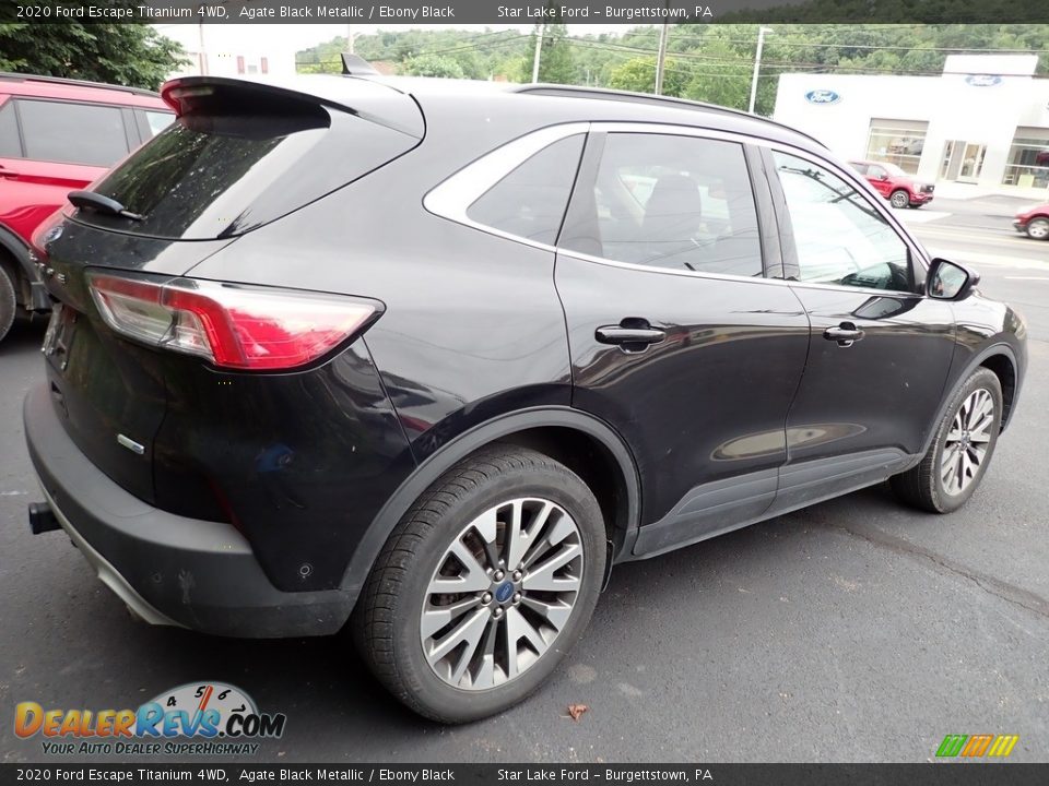 2020 Ford Escape Titanium 4WD Agate Black Metallic / Ebony Black Photo #3