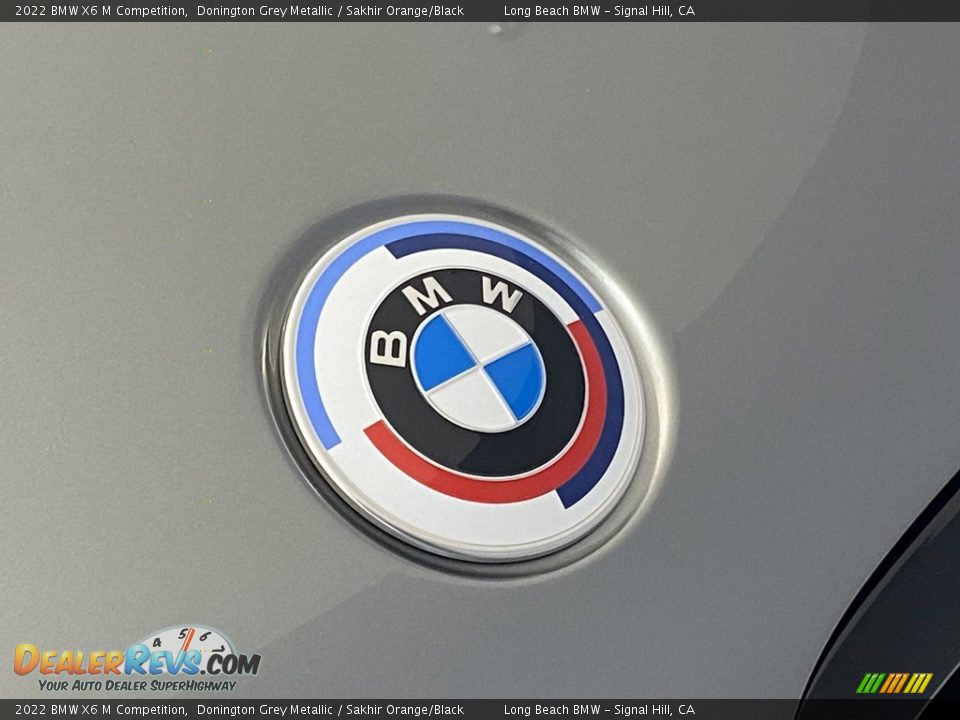 2022 BMW X6 M Competition Donington Grey Metallic / Sakhir Orange/Black Photo #5