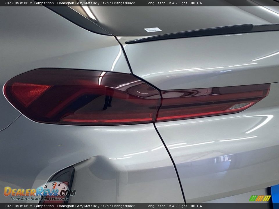 2022 BMW X6 M Competition Donington Grey Metallic / Sakhir Orange/Black Photo #6