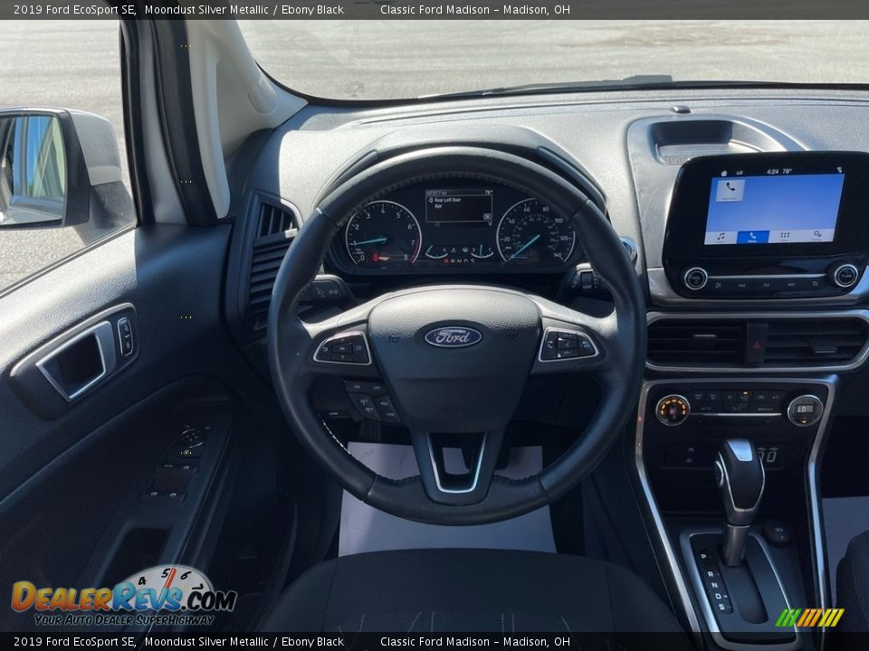 2019 Ford EcoSport SE Moondust Silver Metallic / Ebony Black Photo #19