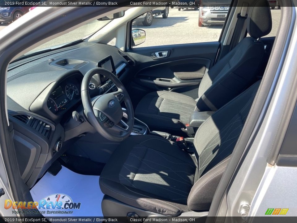 2019 Ford EcoSport SE Moondust Silver Metallic / Ebony Black Photo #21