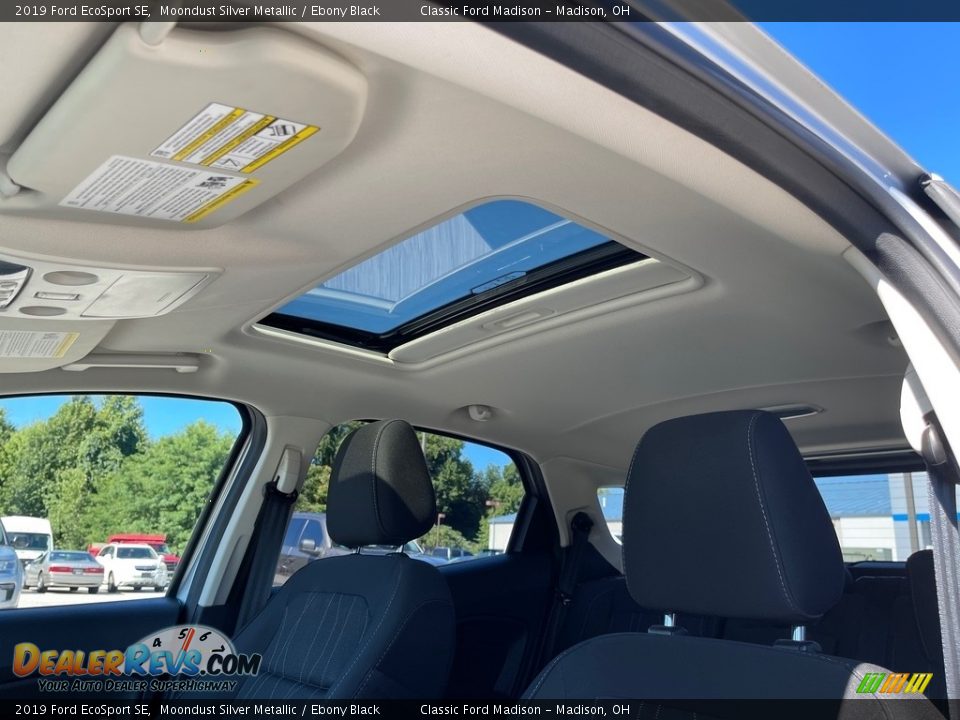 2019 Ford EcoSport SE Moondust Silver Metallic / Ebony Black Photo #22