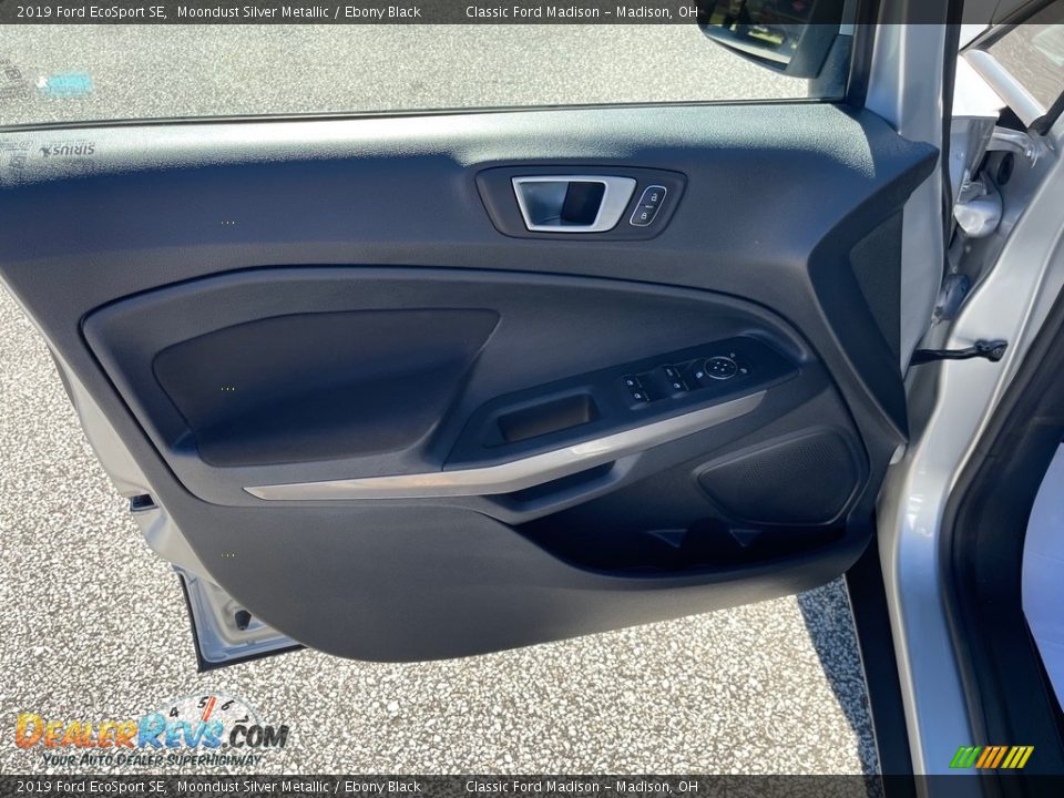 2019 Ford EcoSport SE Moondust Silver Metallic / Ebony Black Photo #23