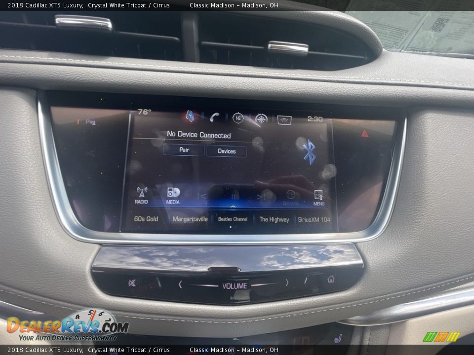 2018 Cadillac XT5 Luxury Crystal White Tricoat / Cirrus Photo #11