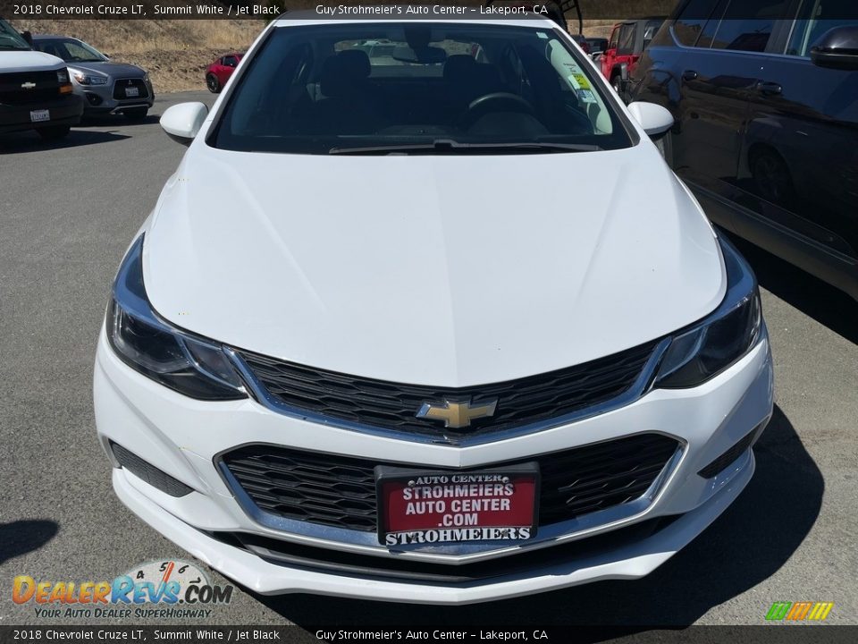 2018 Chevrolet Cruze LT Summit White / Jet Black Photo #2