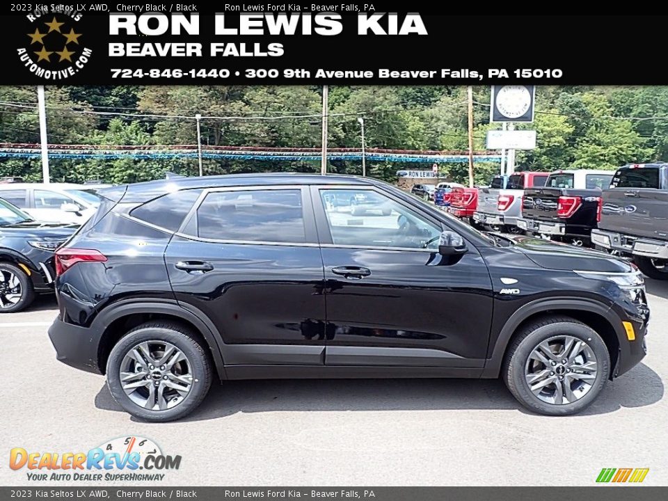 2023 Kia Seltos LX AWD Cherry Black / Black Photo #1