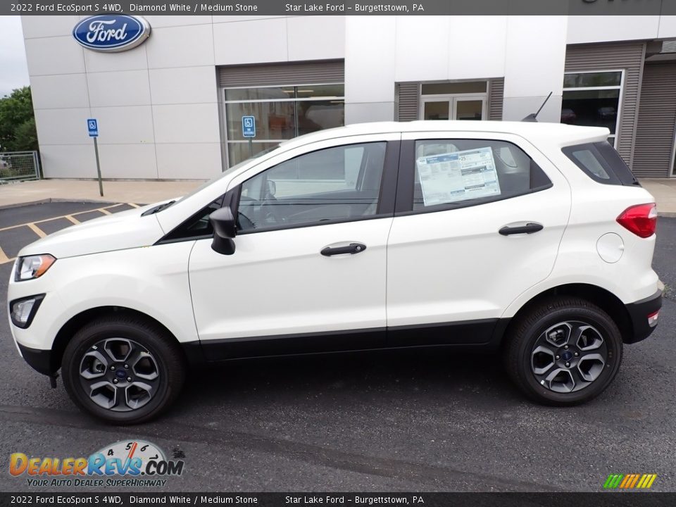 Diamond White 2022 Ford EcoSport S 4WD Photo #2