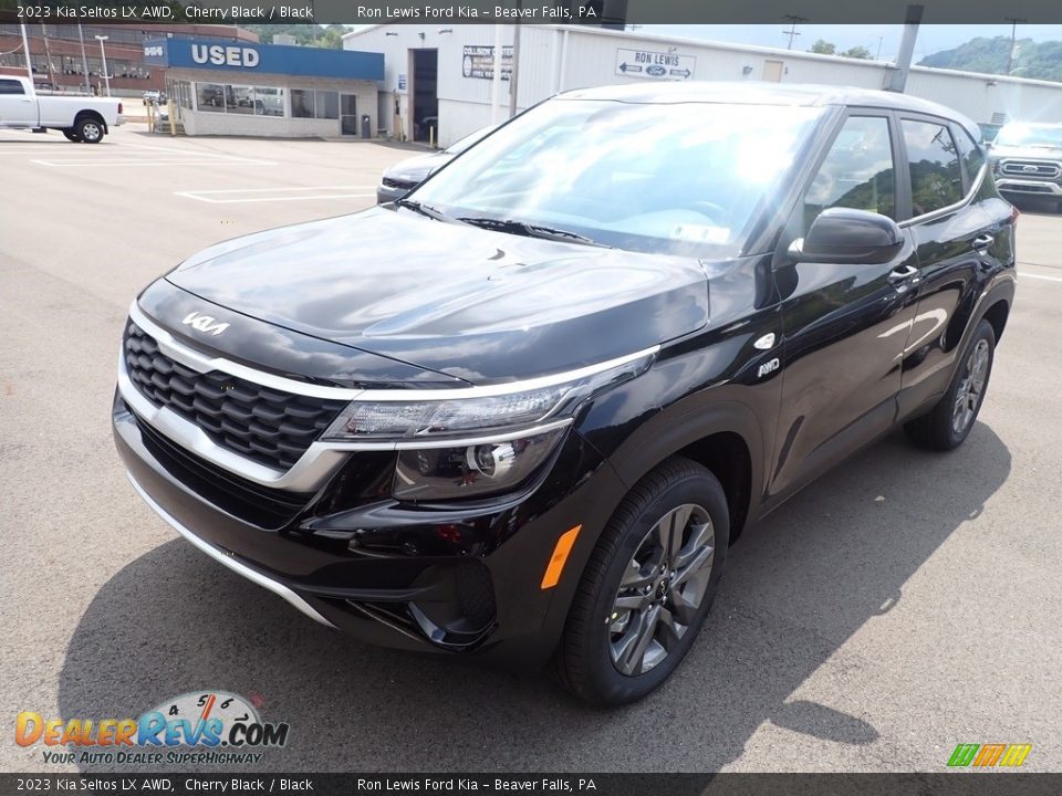 2023 Kia Seltos LX AWD Cherry Black / Black Photo #4