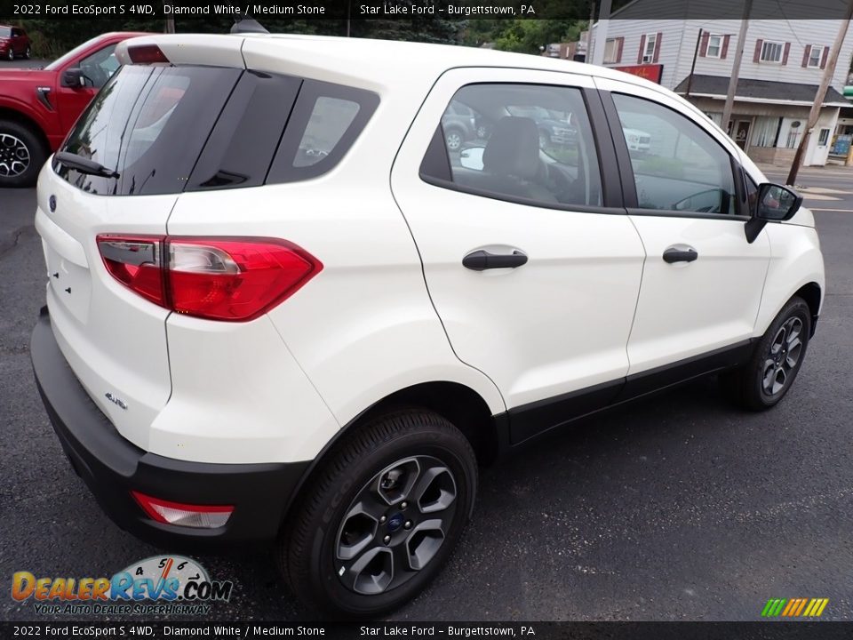 2022 Ford EcoSport S 4WD Diamond White / Medium Stone Photo #6