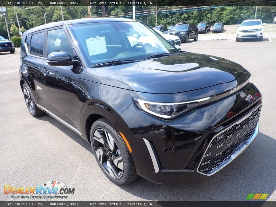 Fusion Black 2023 Kia Soul GT-Line Photo #2