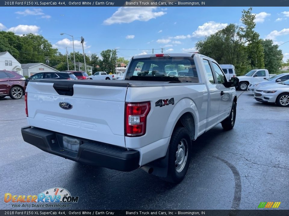 2018 Ford F150 XL SuperCab 4x4 Oxford White / Earth Gray Photo #6