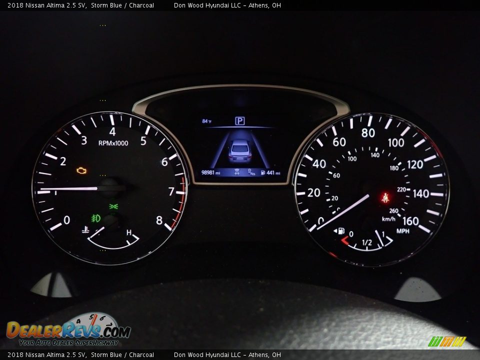 2018 Nissan Altima 2.5 SV Storm Blue / Charcoal Photo #28