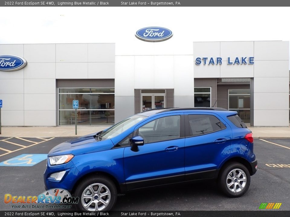 2022 Ford EcoSport SE 4WD Lightning Blue Metallic / Black Photo #1