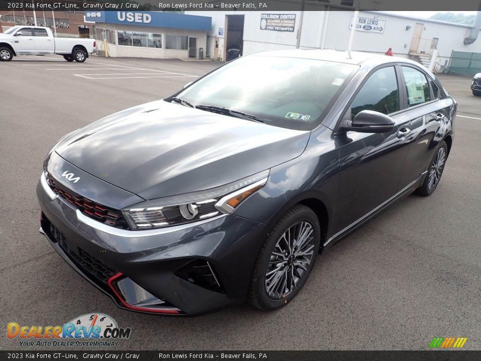 Gravity Gray 2023 Kia Forte GT-Line Photo #4