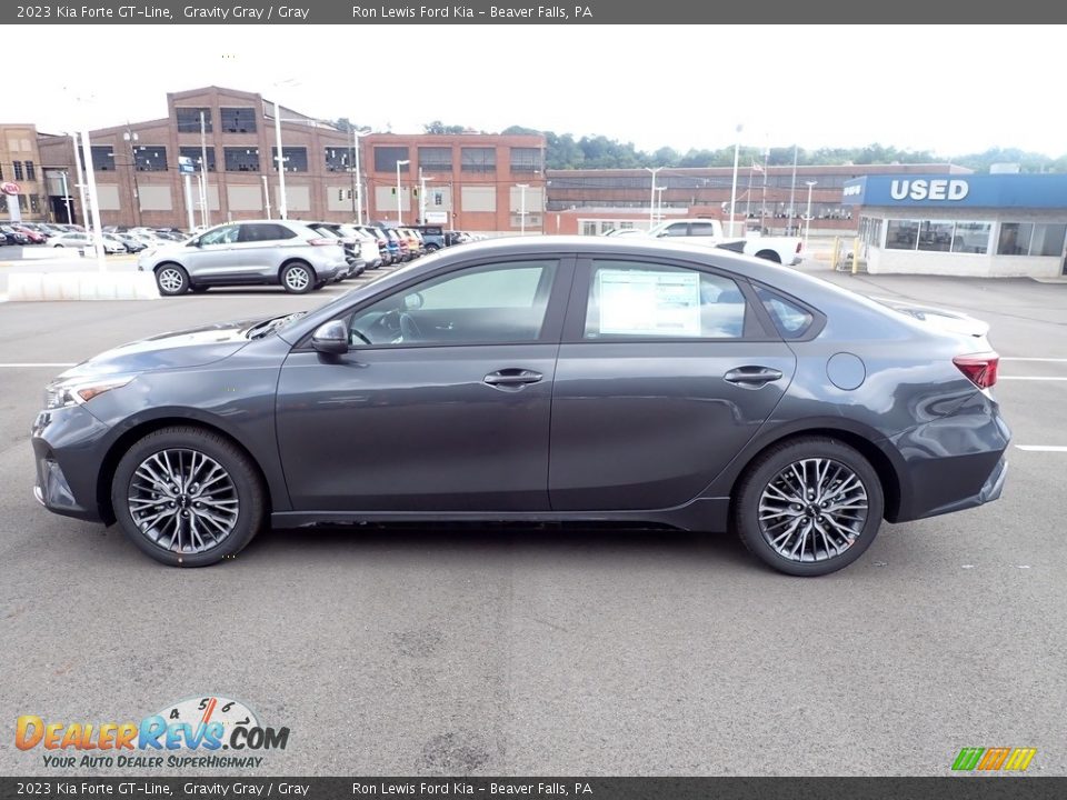 Gravity Gray 2023 Kia Forte GT-Line Photo #5