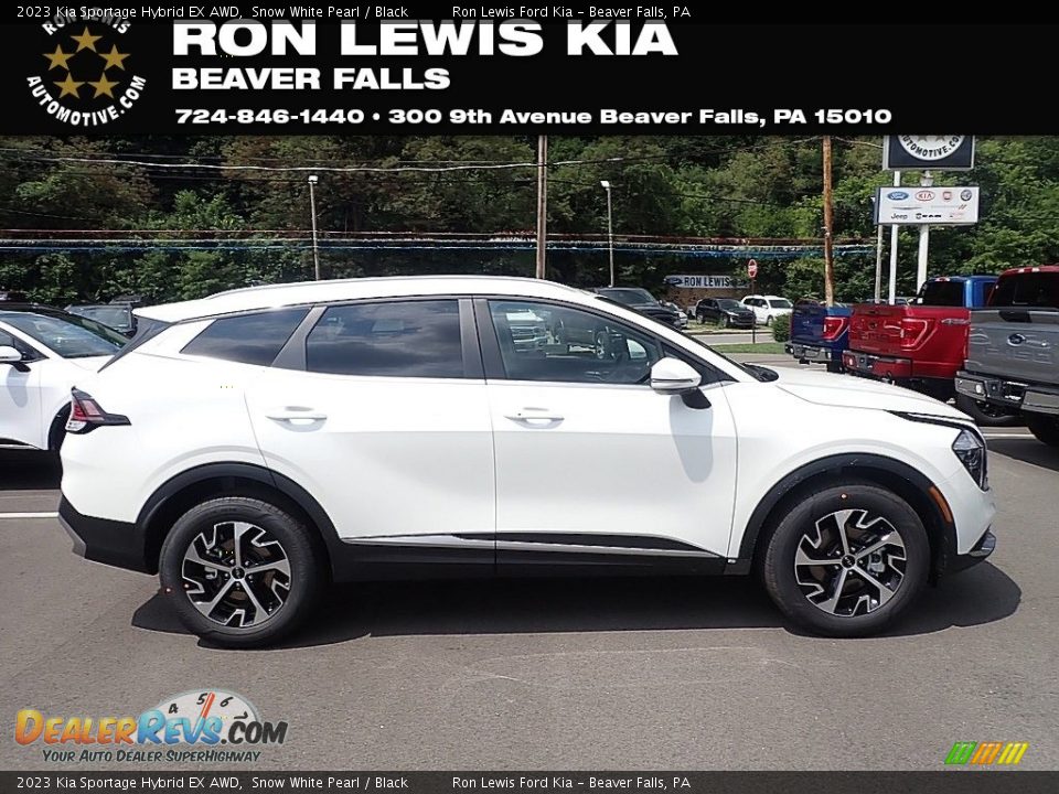 2023 Kia Sportage Hybrid EX AWD Snow White Pearl / Black Photo #1