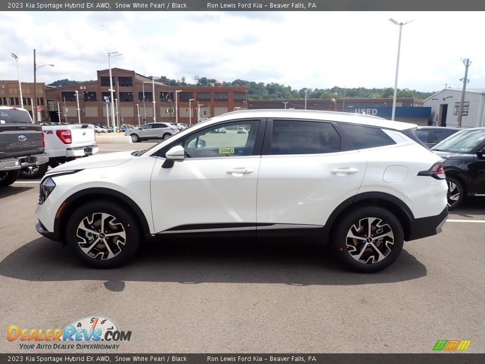 Snow White Pearl 2023 Kia Sportage Hybrid EX AWD Photo #5