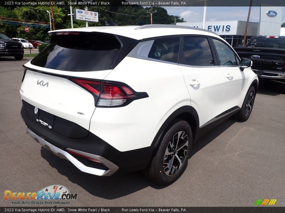 2023 Kia Sportage Hybrid EX AWD Snow White Pearl / Black Photo #8