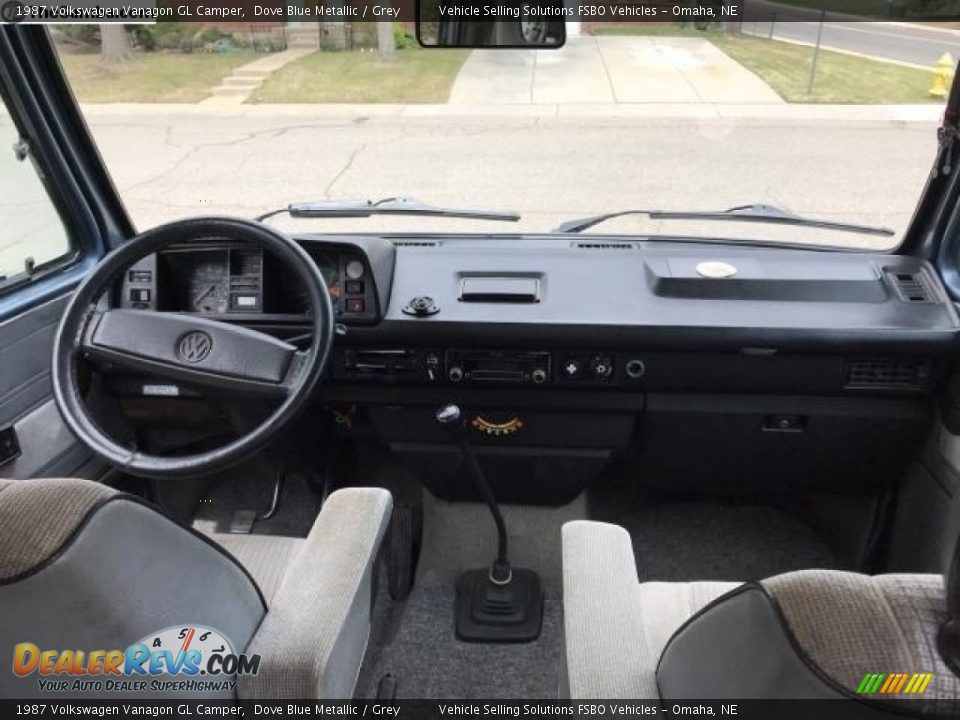 Grey Interior - 1987 Volkswagen Vanagon GL Camper Photo #3