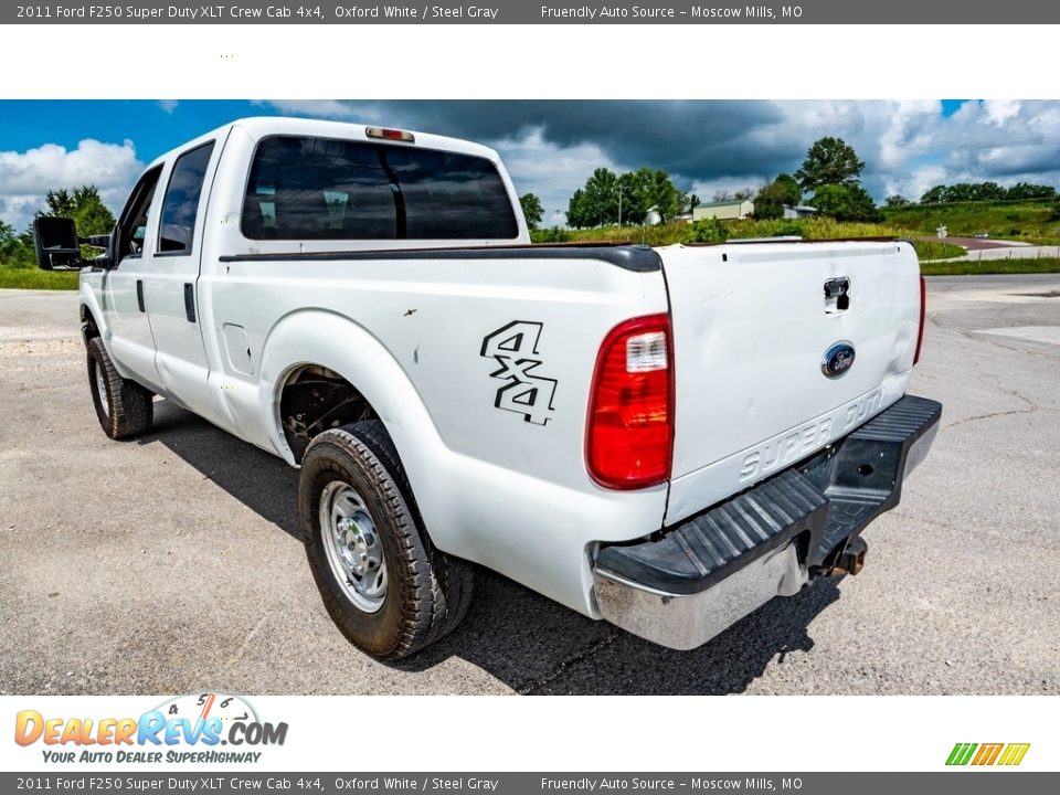 2011 Ford F250 Super Duty XLT Crew Cab 4x4 Oxford White / Steel Gray Photo #6